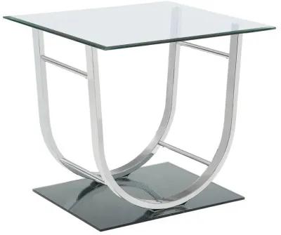 Danville - U-Shaped End Table - Chrome