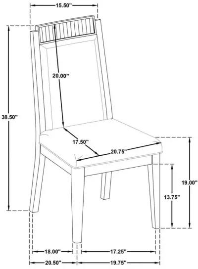 Brookmead - Wood Dining Side Chair (Set of 2) - Ivory And Black