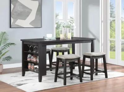 Elliston - Backless Counter Stool (Set of 2) - Dark Gray