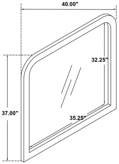 Anastasia - Dresser Mirror - Pearl White