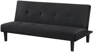 Stanford - Upholstered Tufted Convertible Sofa Bed - Black