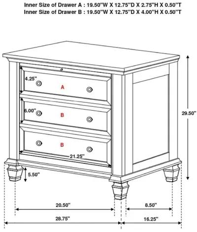 Sandy Beach - Panel Bed Bedroom Set