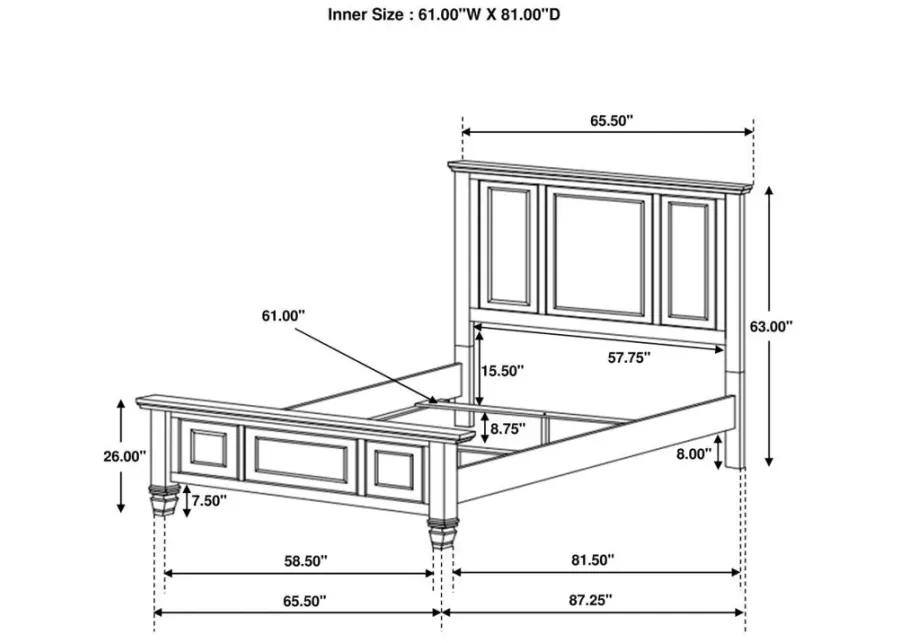 Sandy Beach - Panel Bed Bedroom Set