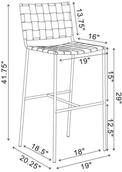 Adelaide - Upholstered Stool With Open Back