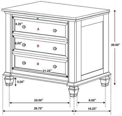 Sandy Beach - Storage Bed Bedroom Set