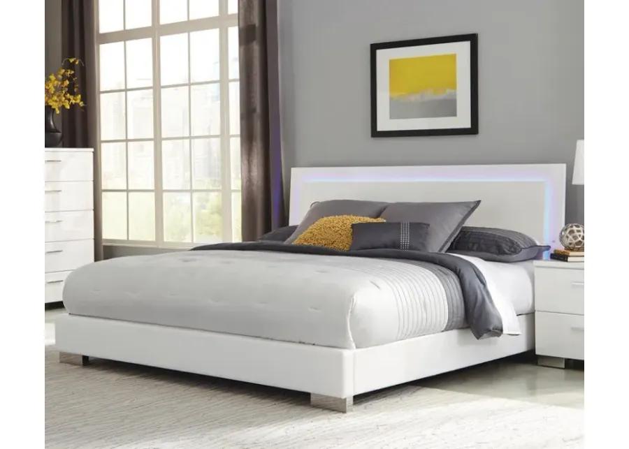 Felicity - Panel Bed with LED Lighting