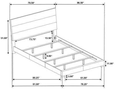 Felicity - Contemporary Panel Bed Bedroom Set