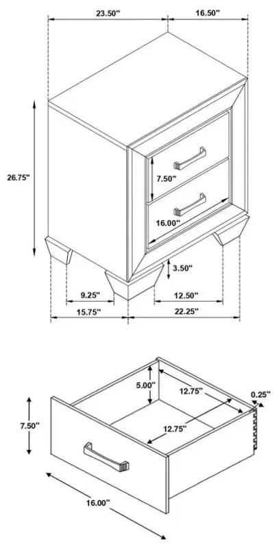 Kauffman - Transitional Storage Bed Bedroom Set