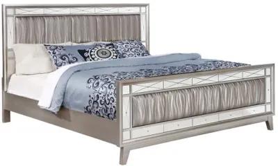 Leighton - Kids & Teens Panel Bed with Mirrored Accents