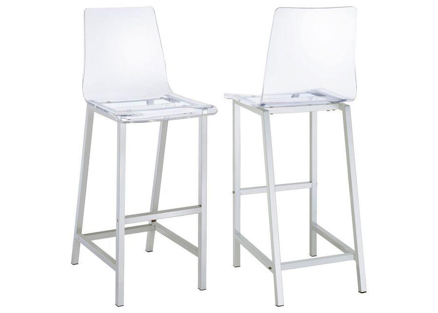 Juelia - Chrome Stools (Set of 2)