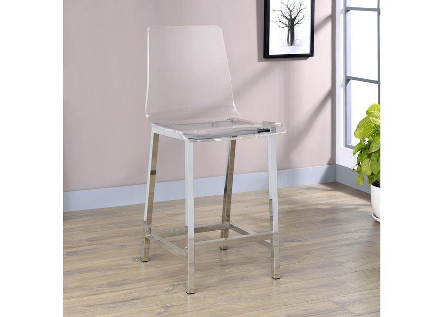 Juelia - Chrome Stools (Set of 2)