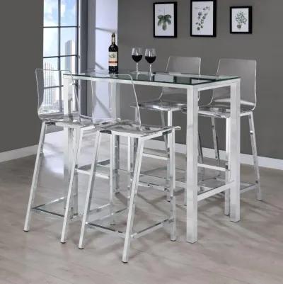 Juelia - Chrome Stools (Set of 2)