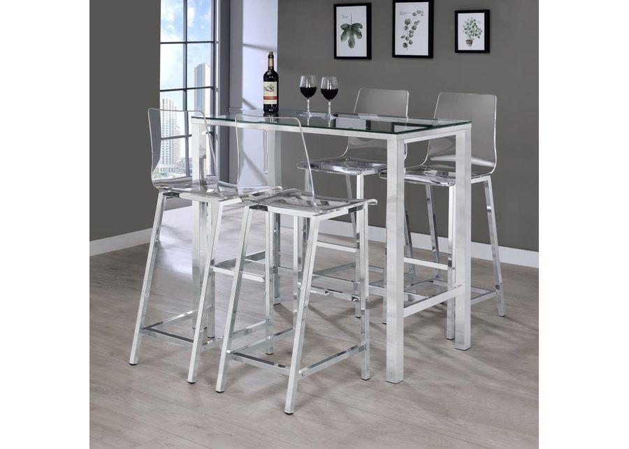 Juelia - Chrome Stools (Set of 2)