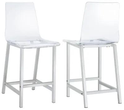 Juelia - Chrome Stools (Set of 2)