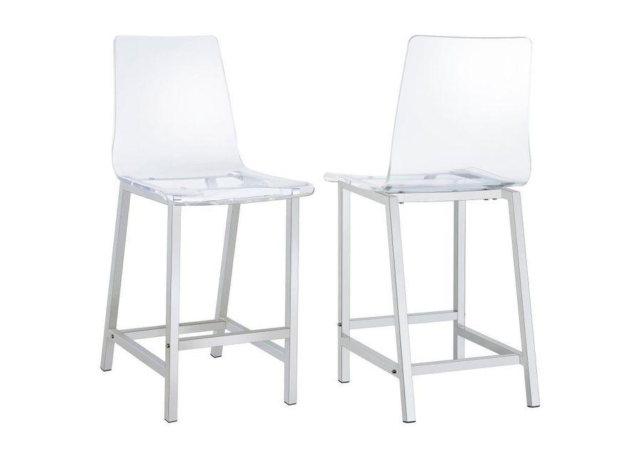 Juelia - Chrome Stools (Set of 2)