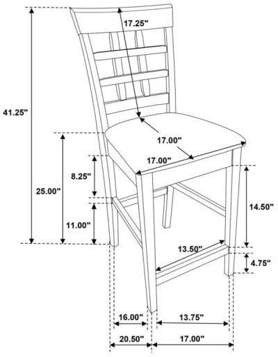 Gabriel - Square Counter Dining Room Set