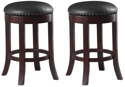 Aboushi - Backless Stools with Upholstered Seat (Set of 2)