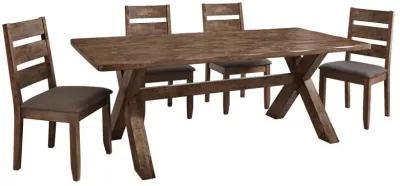 Alston - Rustic Trestle Dining Room Set