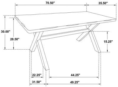 Alston - Rustic Trestle Dining Room Set