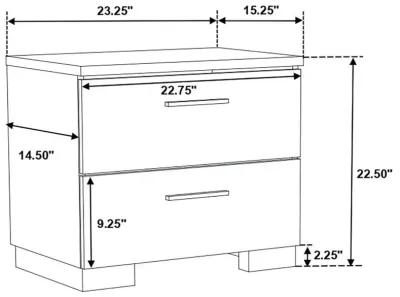 Jeremaine - Upholstered Platform Bedroom Set With LED