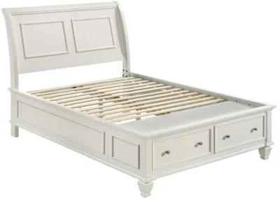 Selena - Sleigh Bed with Footboard Storage