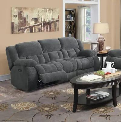 Weissman - Upholstered Padded Arm Reclining Sofa - Gray