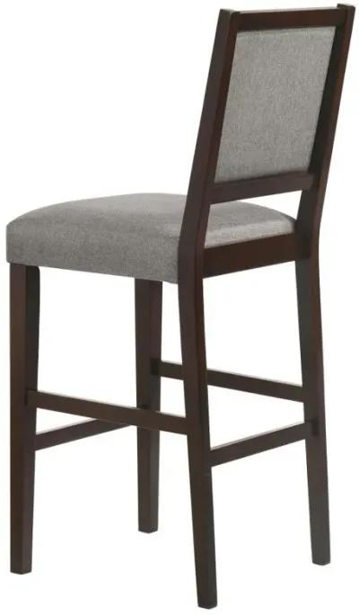 Bedford - Upholstered Open Back Bar Stools With Footrest (Set of 2)