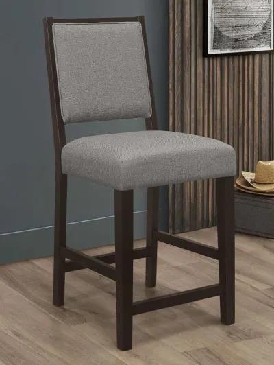 Bedford - Upholstered Open Back Bar Stools With Footrest (Set of 2)