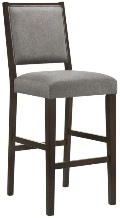 Bedford - Upholstered Open Back Bar Stools With Footrest (Set of 2)