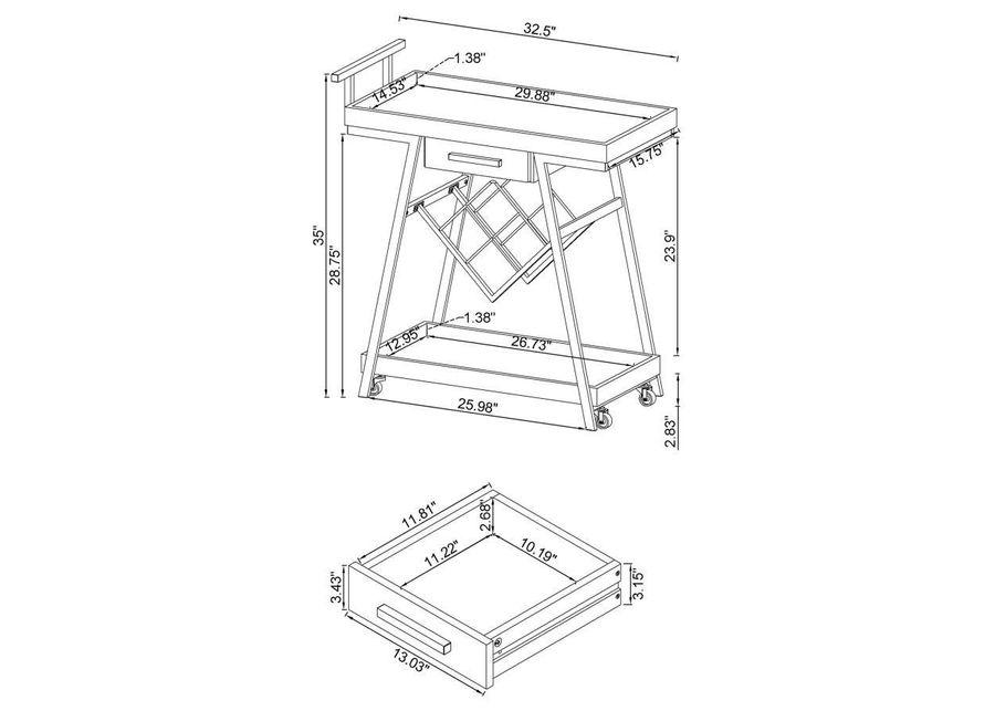 Kinney - Bar Cart