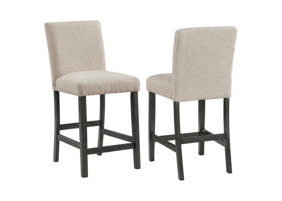 Alba - Boucle Upholstered Counter Height Dining Chair (Set of 2)