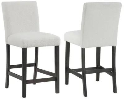 Alba - Boucle Upholstered Counter Height Dining Chair (Set of 2)