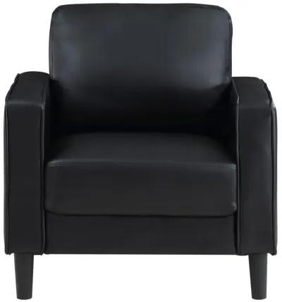 Ruth - Upholstered Track Arm Faux Leather Accent Chair