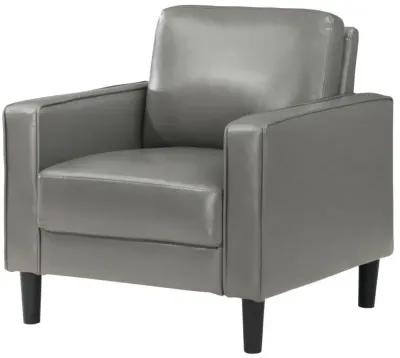 Ruth - Upholstered Track Arm Faux Leather Accent Chair