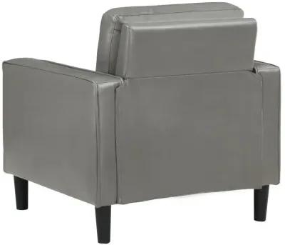 Ruth - Upholstered Track Arm Faux Leather Accent Chair