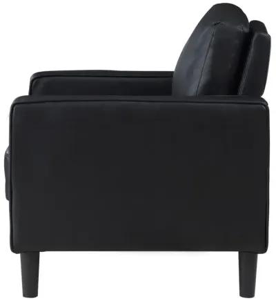 Ruth - Upholstered Track Arm Faux Leather Accent Chair