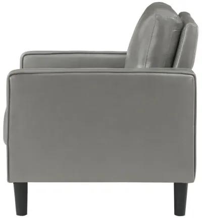 Ruth - Upholstered Track Arm Faux Leather Accent Chair