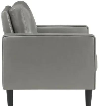 Ruth - Upholstered Track Arm Faux Leather Accent Chair