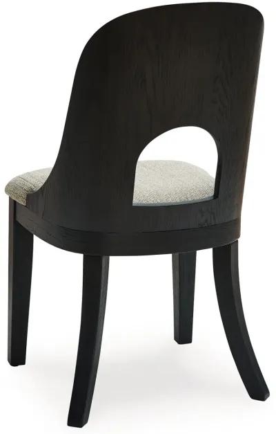 Rowanbeck - Gray / Black - Dining Upholstered Side Chair (Set of 2)