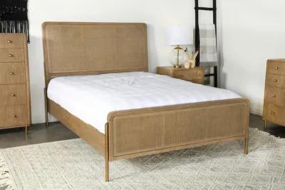 Arini - Bed With Woven Rattan Headboard