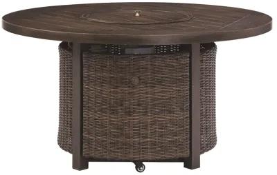 Paradise - Medium Brown - Round Fire Pit Table