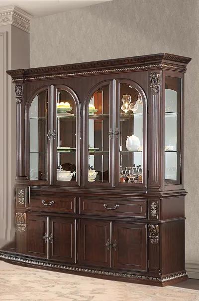 Grand-Cherry Hutch & Buffet/ China Cabinet