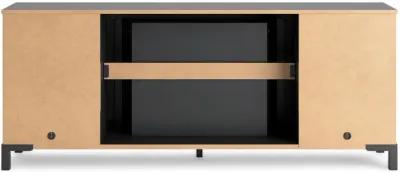 Cayberry - Black - TV Stand With Fireplace