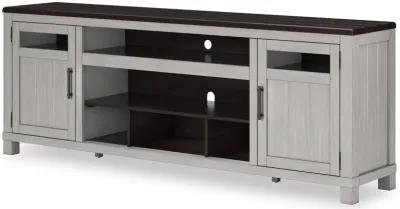 Darborn - Gray / Brown - Xl TV Stand W/Fireplace Option