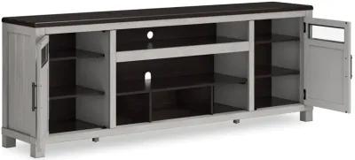 Darborn - Gray / Brown - Xl TV Stand W/Fireplace Option