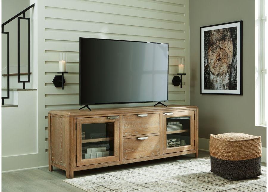 Rencott - Light Brown - Extra Large TV Stand