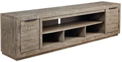 Krystanza - Weathered Gray - Xl TV Stand W/Fireplace Option