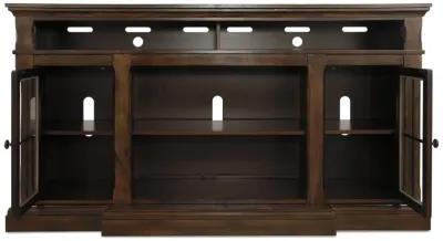 Roddinton - Dark Brown - Xl TV Stand W/Fireplace Option