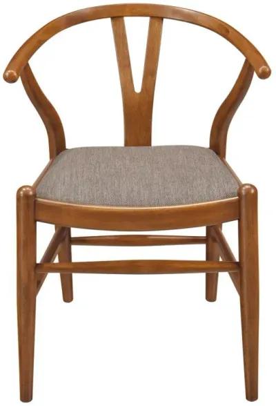 Dinah - Wood Wishbone Dining Side Chair (Set of 2) - Walnut