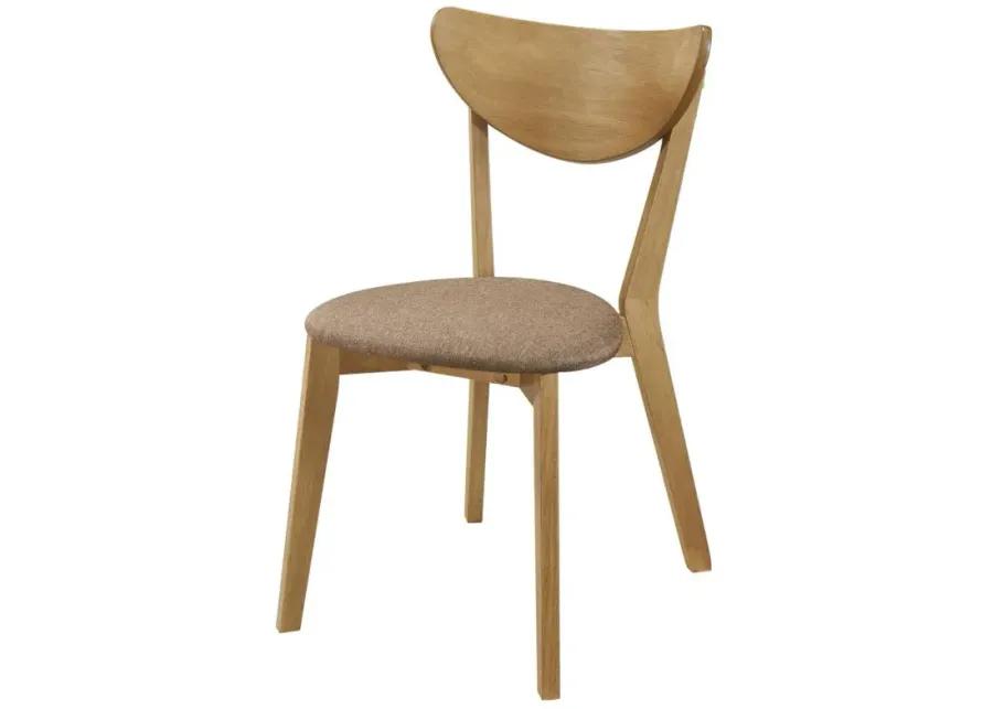 Elowen - Dining Side Chair (Set of 2) - Light Walnut And Brown